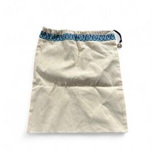 Tory Burch cream dust bag with blue trim #preppy #summer   Vintage y2k 90s
